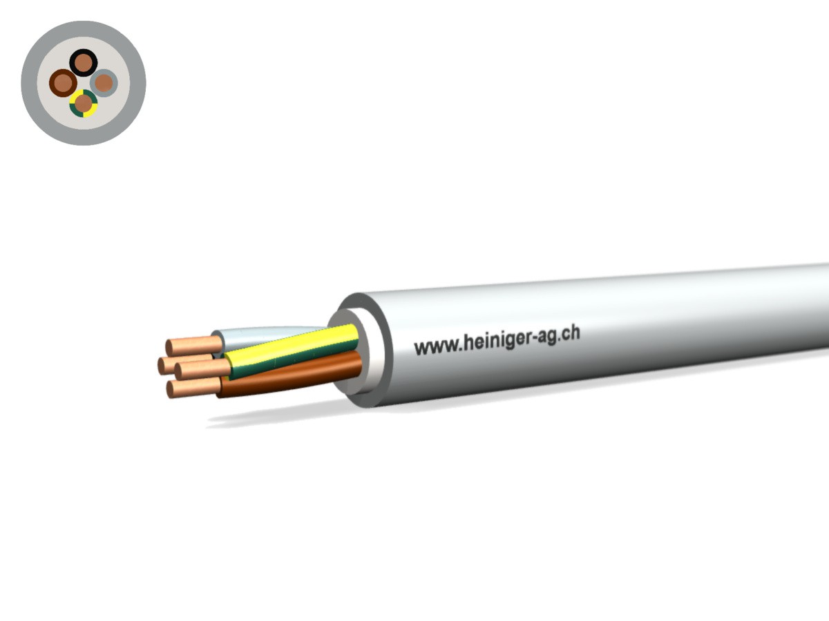 FE05C Kabel Cca hal-frei 4x1.50 LPE gr - 0.6/1kV 90°C EN50399