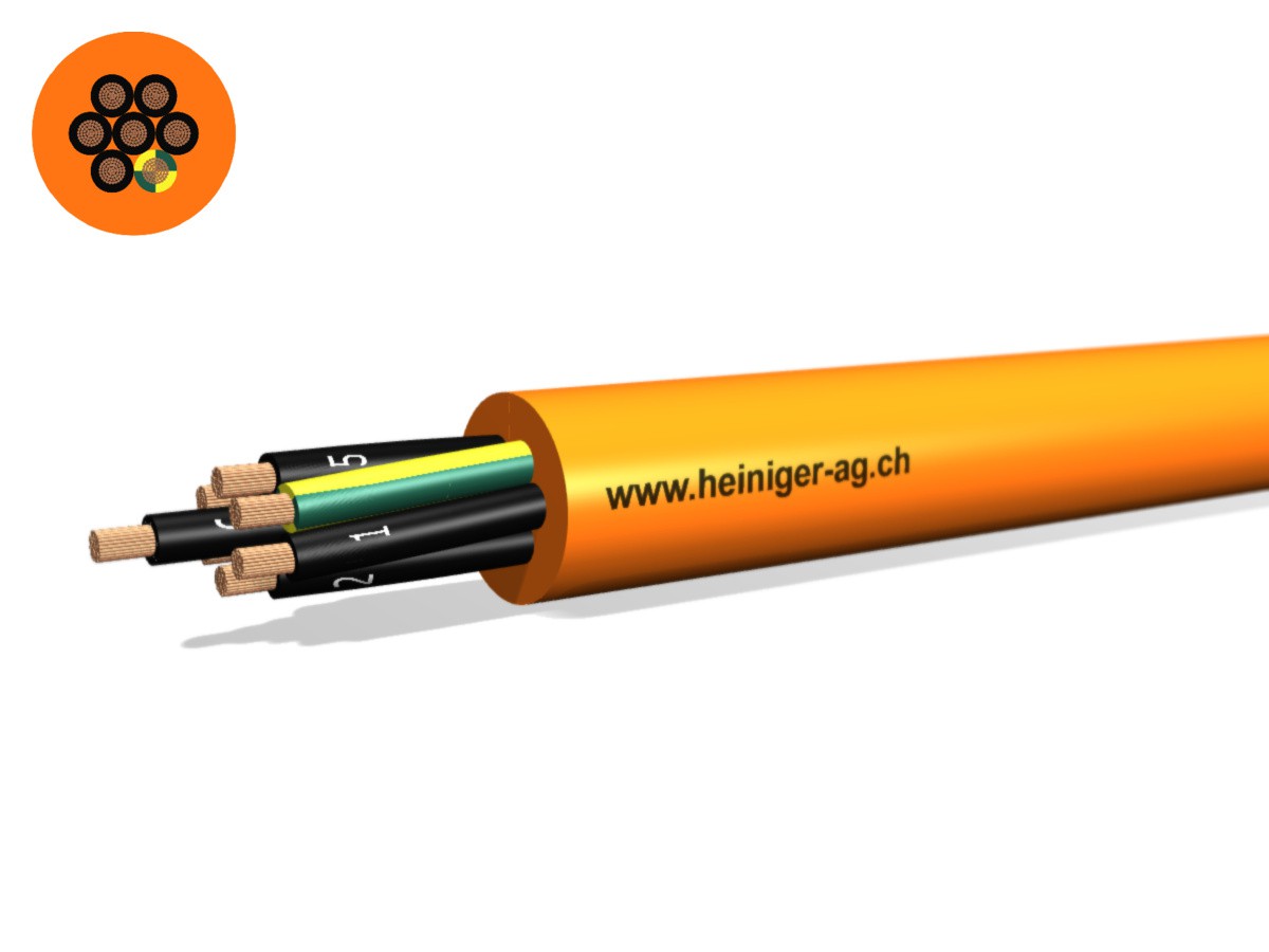 Câble PUR-PUR Fca 7x10 LPE or N1QQ-F - 0.6/1kV HD 308 S2