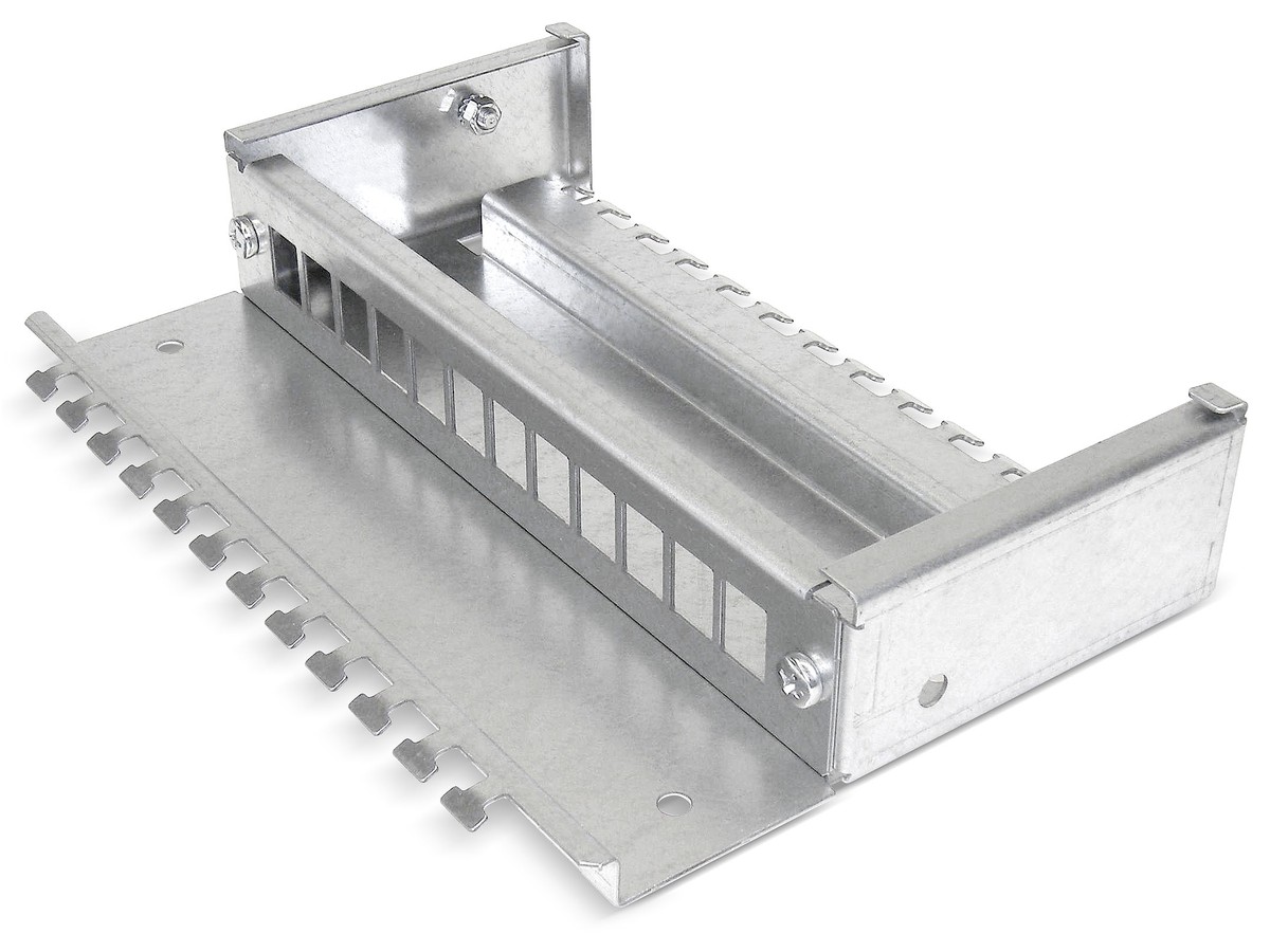 Frontplatte mit 12xPorts (KS) Stahlblech - zu Sammelpunktgehäuse 6117054