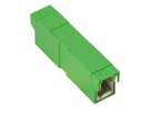 Raccord E2000 APC singlemode vert - Incl. Clip à ressort (sans vis)