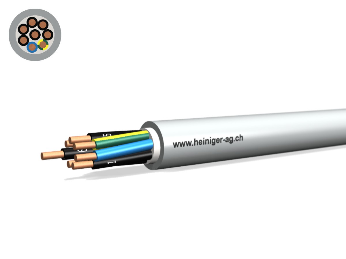 FE0D Kabel Dca hal-frei 8x1.50 LNPE - flammwidrig hgr 0.6/1kV
