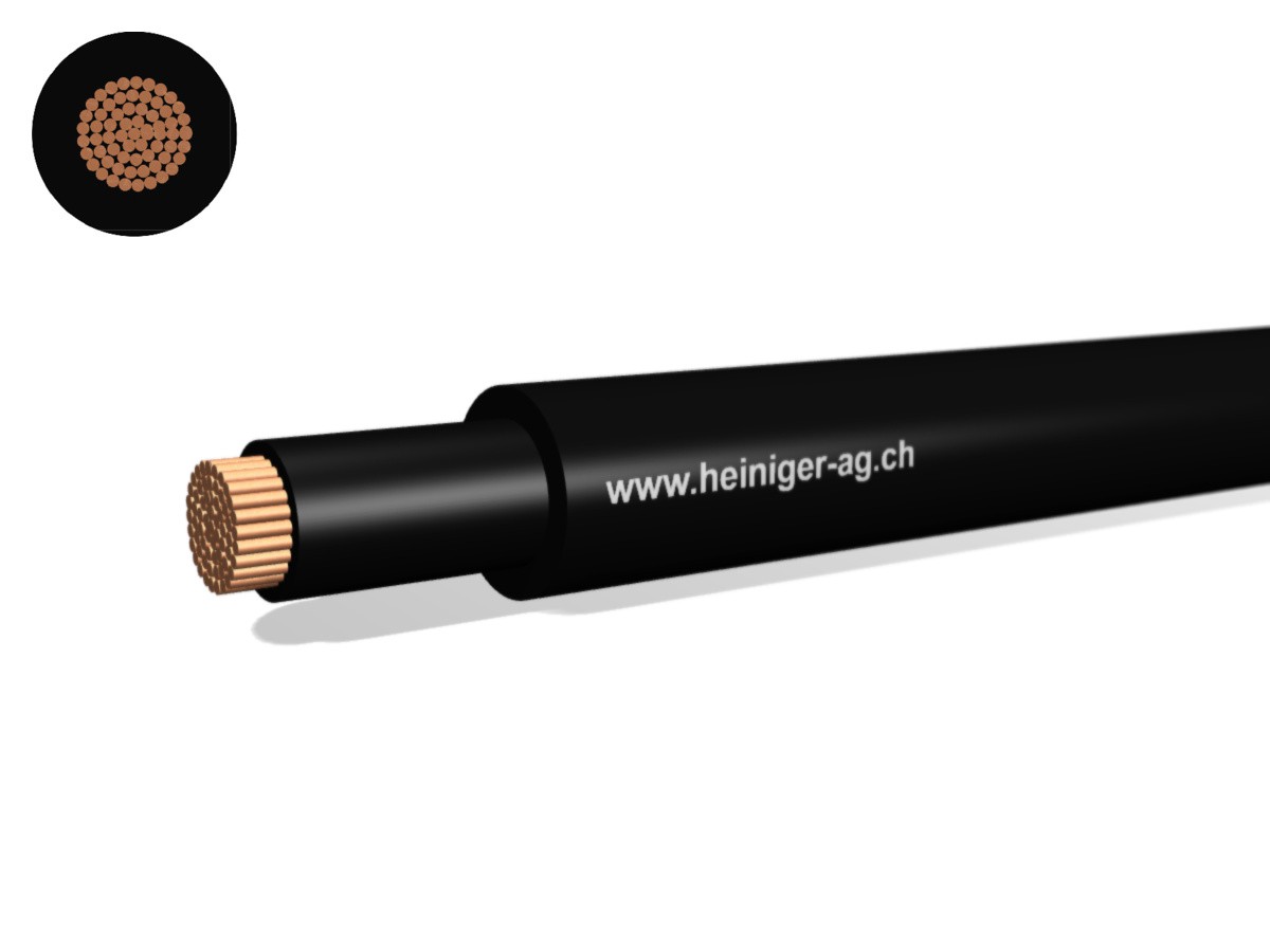 Gdv Anschluss-Kabel Eca 1x240 sw - RAL9005 H07RN-F 450/750V verstärkt,AD8