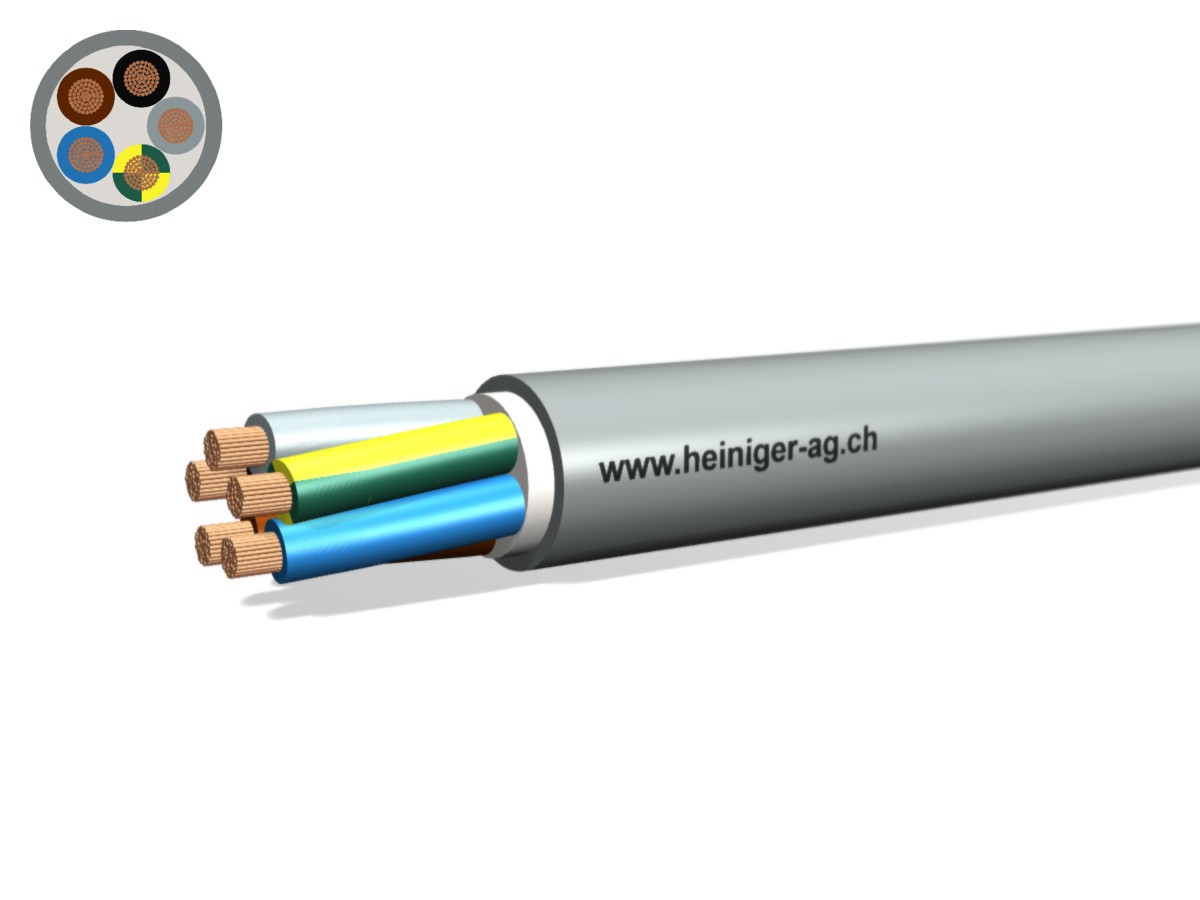 Câble TT Eca 5x16 LNPE PVC gr - Câble d'installat. basse tension 0.6/1kV