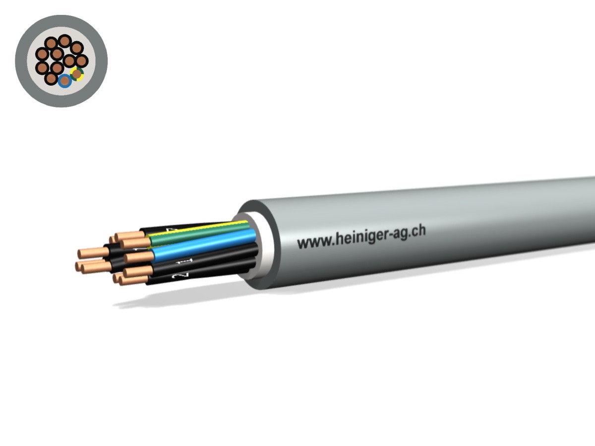 Câble TT Eca 12x1.50 LNPE PVC gr - Câble d'installat. basse tension 0.6/1kV