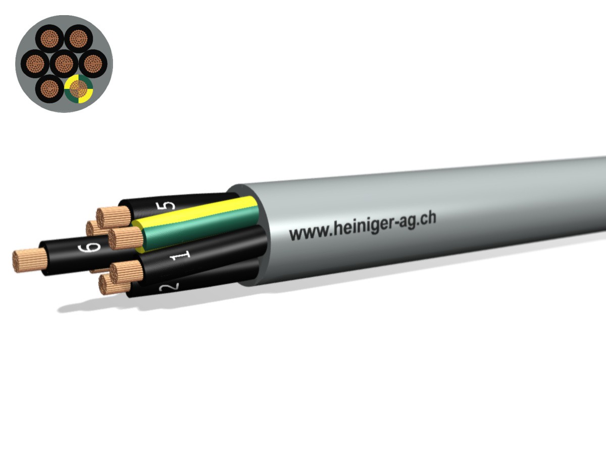 TT-flex Eca PVC 7x25 JZ num gr - 300/500V