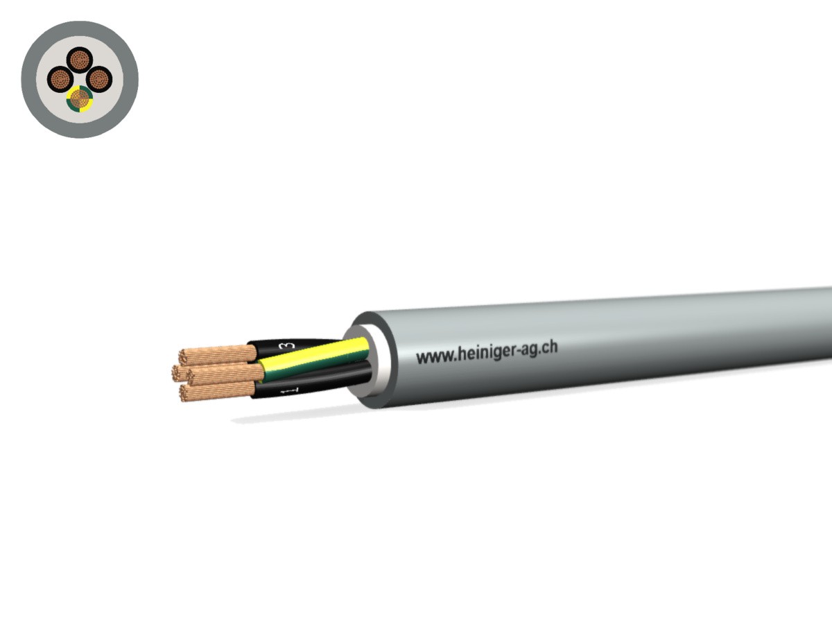 Câble commande Cca-flex 4x0.50 JZ gr - LiHH san-hal 300/500V EN 50399