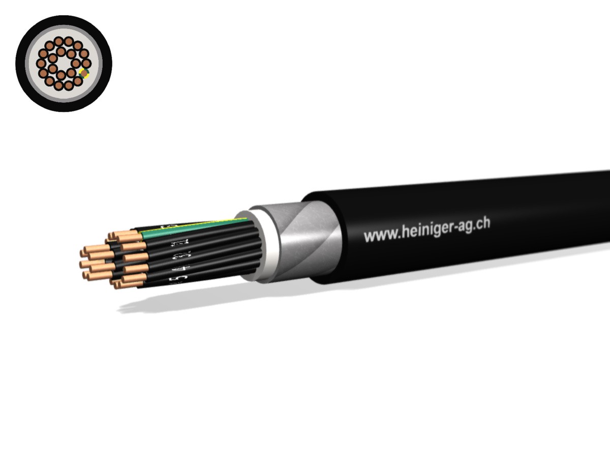 NN-CLN FE05B2 B2ca 21x1.50 LPE sw - hal-frei armiert 90°C 0.6/1kV