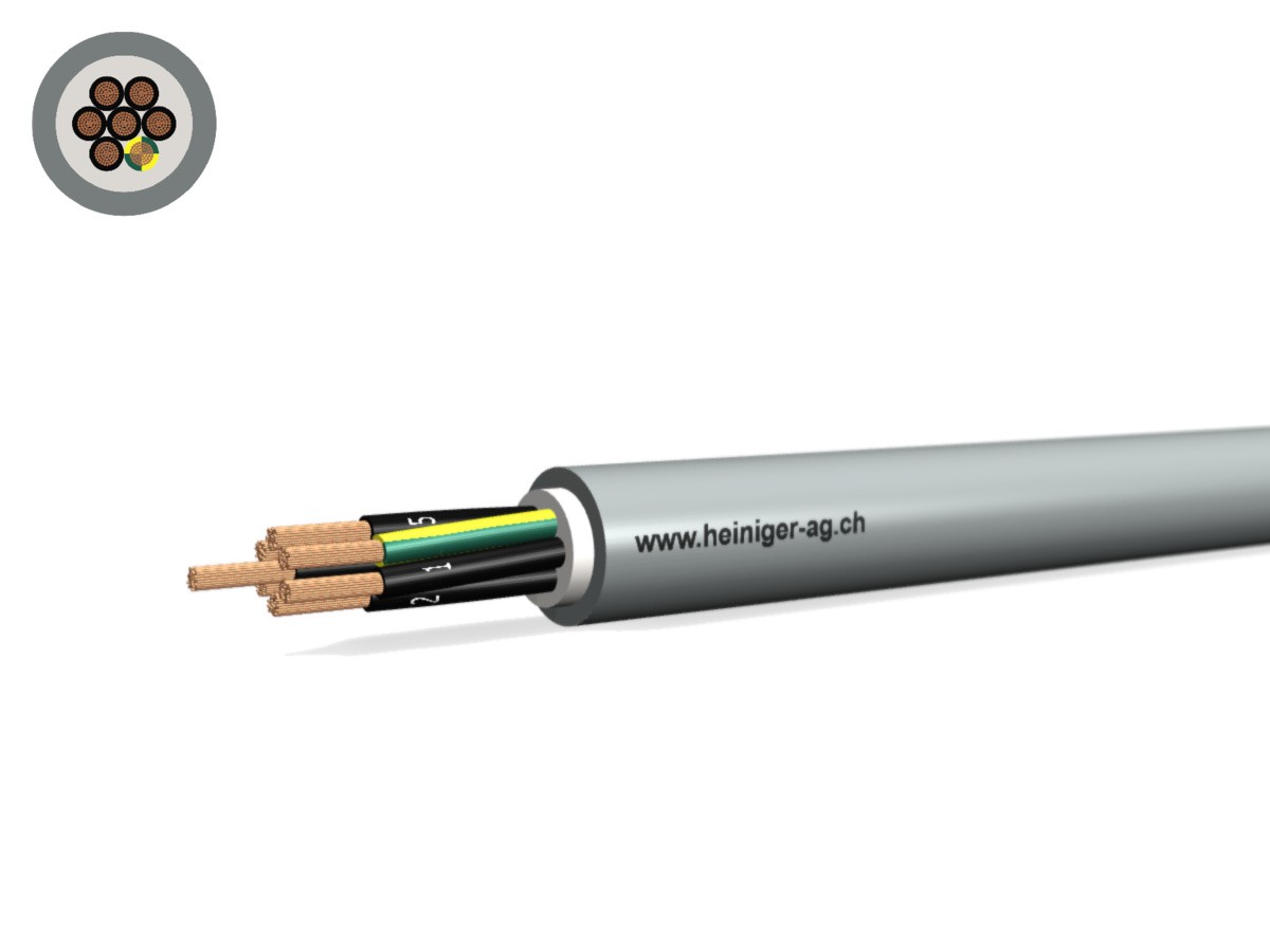 PVC-PUR Kabel 7x0.50 JZ num gr - 300/500V