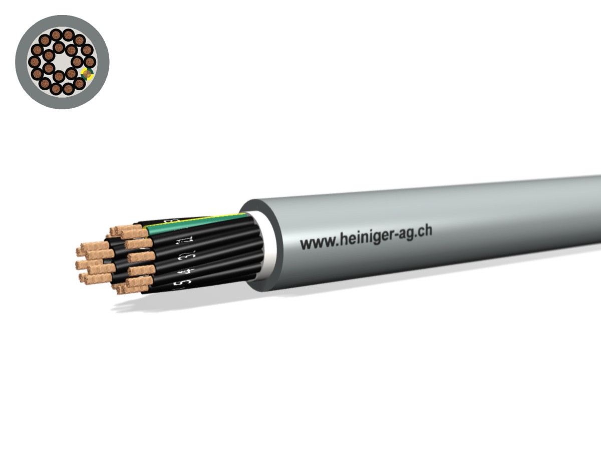 Steuerkabel Cca-flex 21x1.50 JZ gr - LiHH hal-frei 0.6/1kV EN 50399
