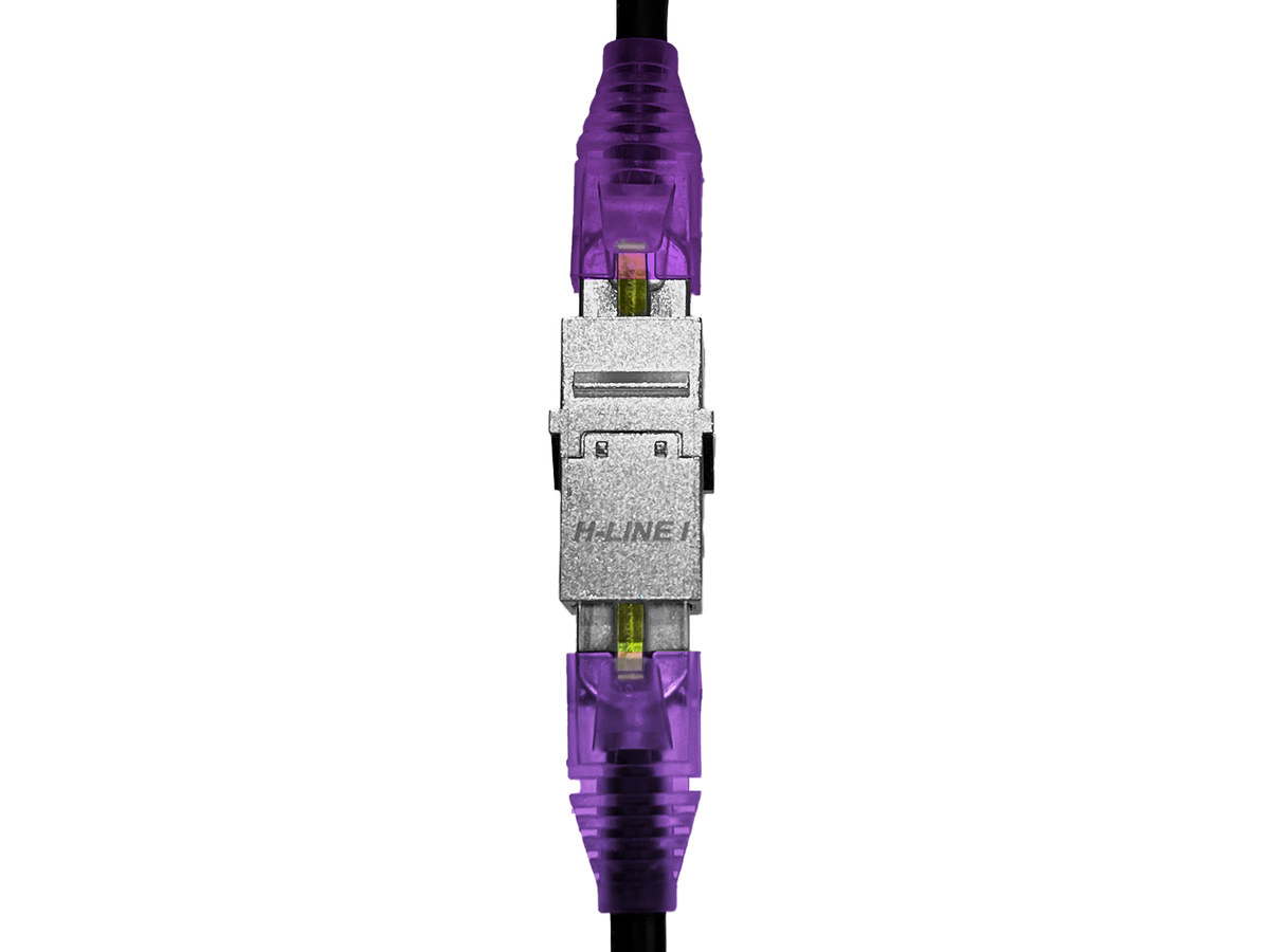 H-LINE I Durchführungskupplung - RJ45-RJ45, KS, Kat.6A/s