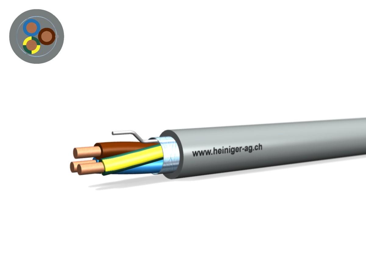 Bio Inst. Kabel Dca (St) 3x2.50 - LNPE gr hal-frei HD 308 S2 0.6/1kV