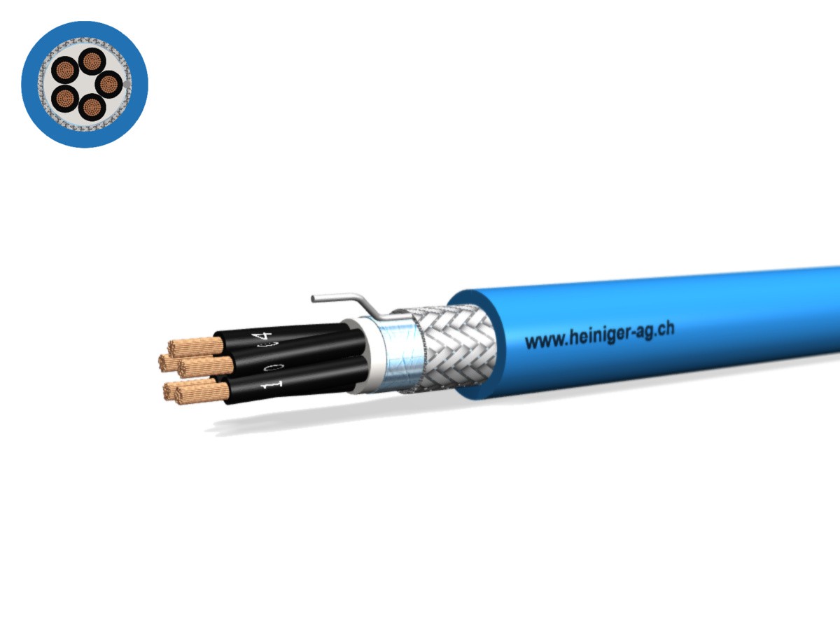 Securaflex Dca (St) C 5x1.50 sw num. bl - IEC 60079-14 hal-frei 300V Eigens. Kabel