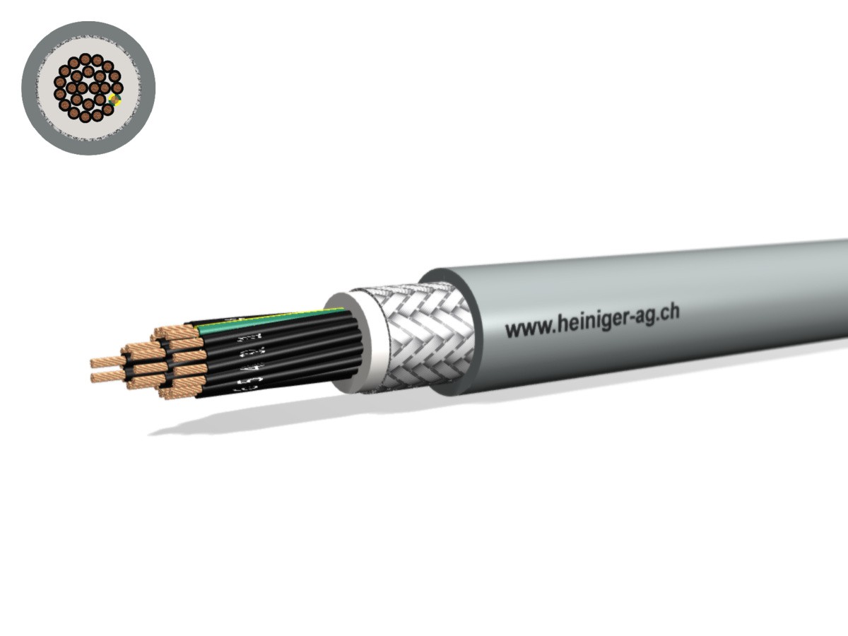 PVC-PUR Kabel C 25x1.00 JZ num gr - 300/500V