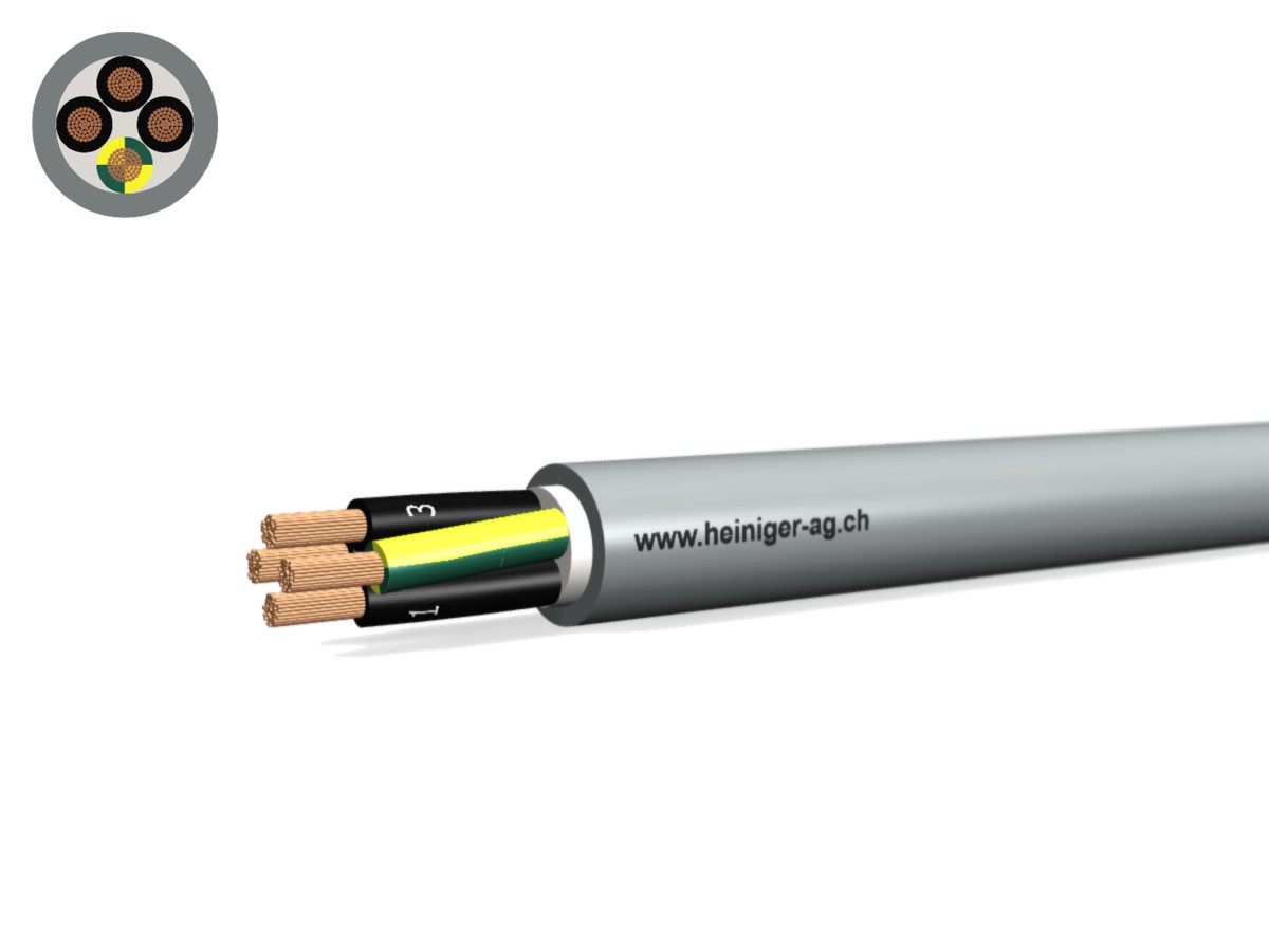 Steuerkabel Cca-flex 4x1.50 JZ gr - LiHH hal-frei 0.6/1kV EN 50399