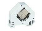 INFRALAN Hutschienenadapter DIN 1xRJ45 - Keystone , Kunststoff grau, leer