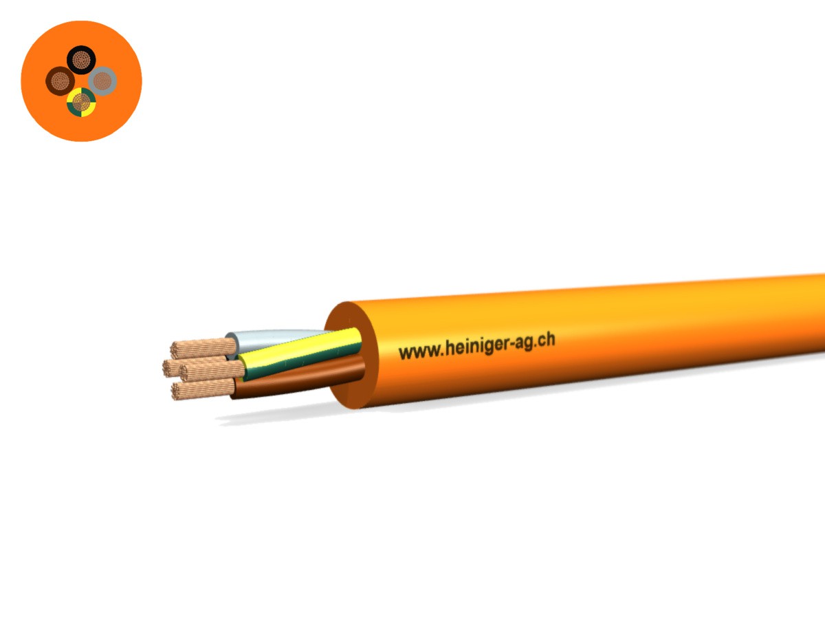 Câble PUR-PUR Fca 4x1.00 LPE or N05QQ-F - 300/500V HD 308 S2