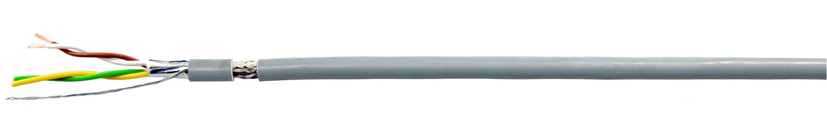 Datenkabel Dca-flex C 4x2x0.25 DIN47100 - gr LiH(St)CH hal-frei 300V EN 50399