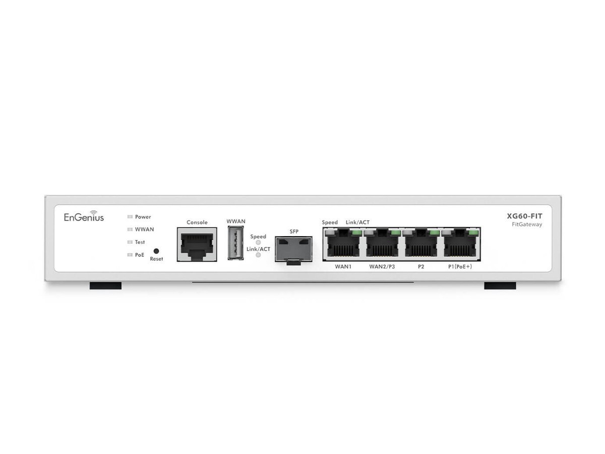EnGenius XG60-FIT Gateway - 1x1000T PoE+, 3x1000T, 1xSFP
