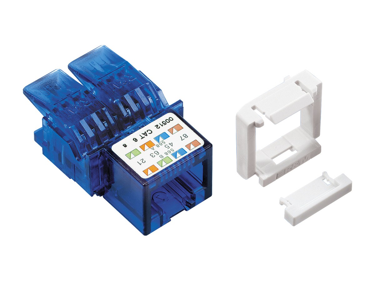 R&Mfreenet Anschlussmodul, 1xRJ45/u - Kat.6, ungeschirmt, SNAP-IN