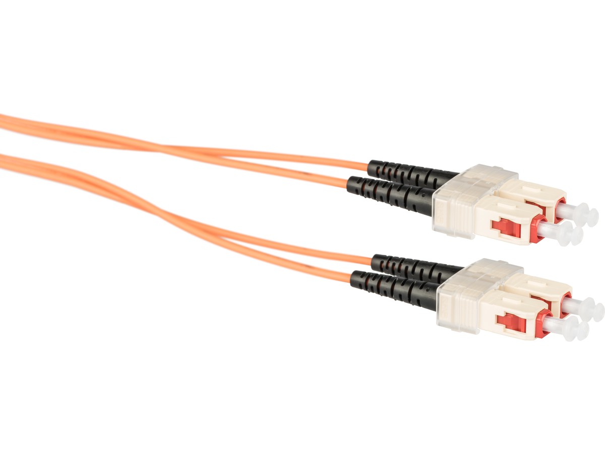 Glasfaser-Patchkabel, SCd - SCd - 62.5/125, duplex, Fig.8, L= 1.0m