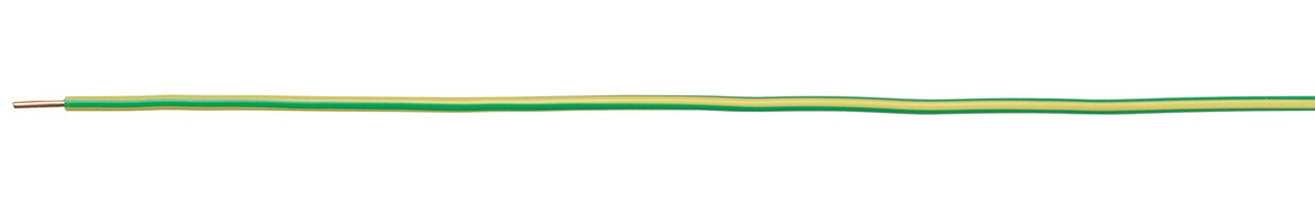 Fil T Eca 6 PVC jaune-vert - 450/750V H07V-U