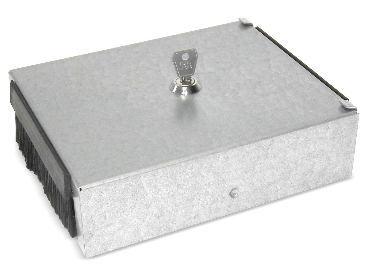 Sammelpunktgehäuse Stahlblech verzinkt - 6 Ports, ohne Frontplatte 6117053