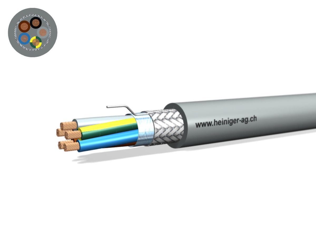Steuerkabel Cca-flex C 5x4 JB gr - LiH(St)CH hal-frei 0.6/1kV EN 50399