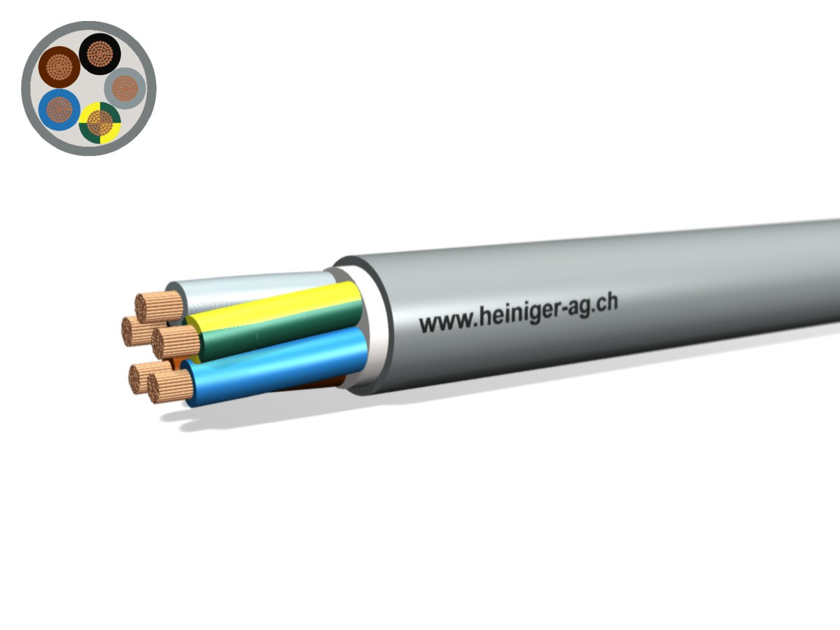 Câble TT Eca 5x25 LNPE PVC gr - Câble d'installat. basse tension 0.6/1kV