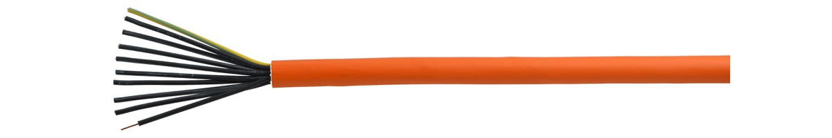 Câble de séc. FE180 E90 10x2.50 LPE - san-hal non propag. de flamme or