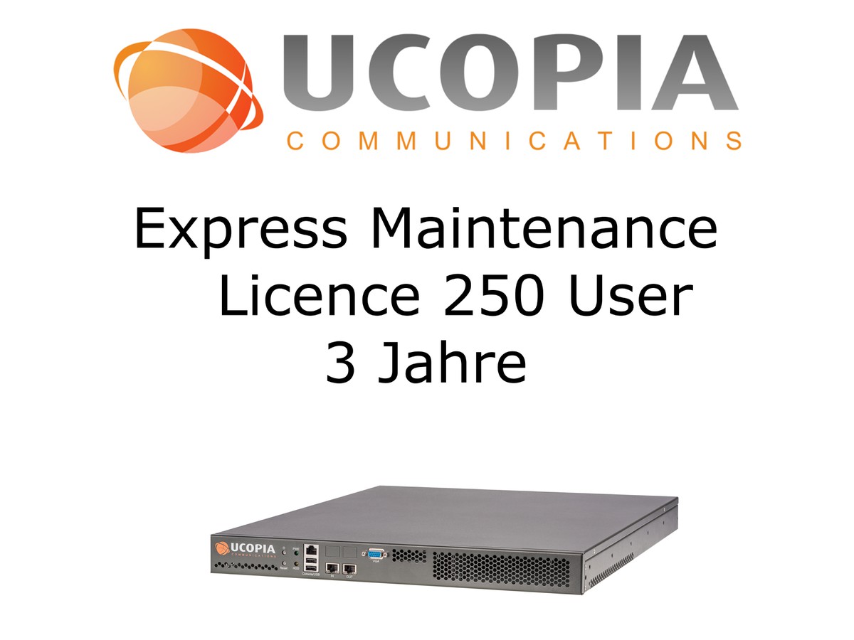 Ucopia EXP Maintenance, 3 Jahre - 250 User