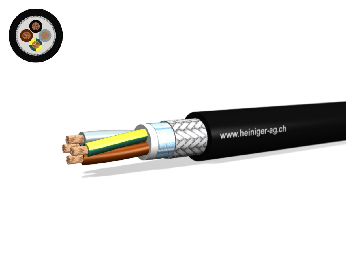 Câble de moteur san-hal flex 4x4 - LPE 2XSLCHK nr 70°C 0.6/1kV HD 308 S2