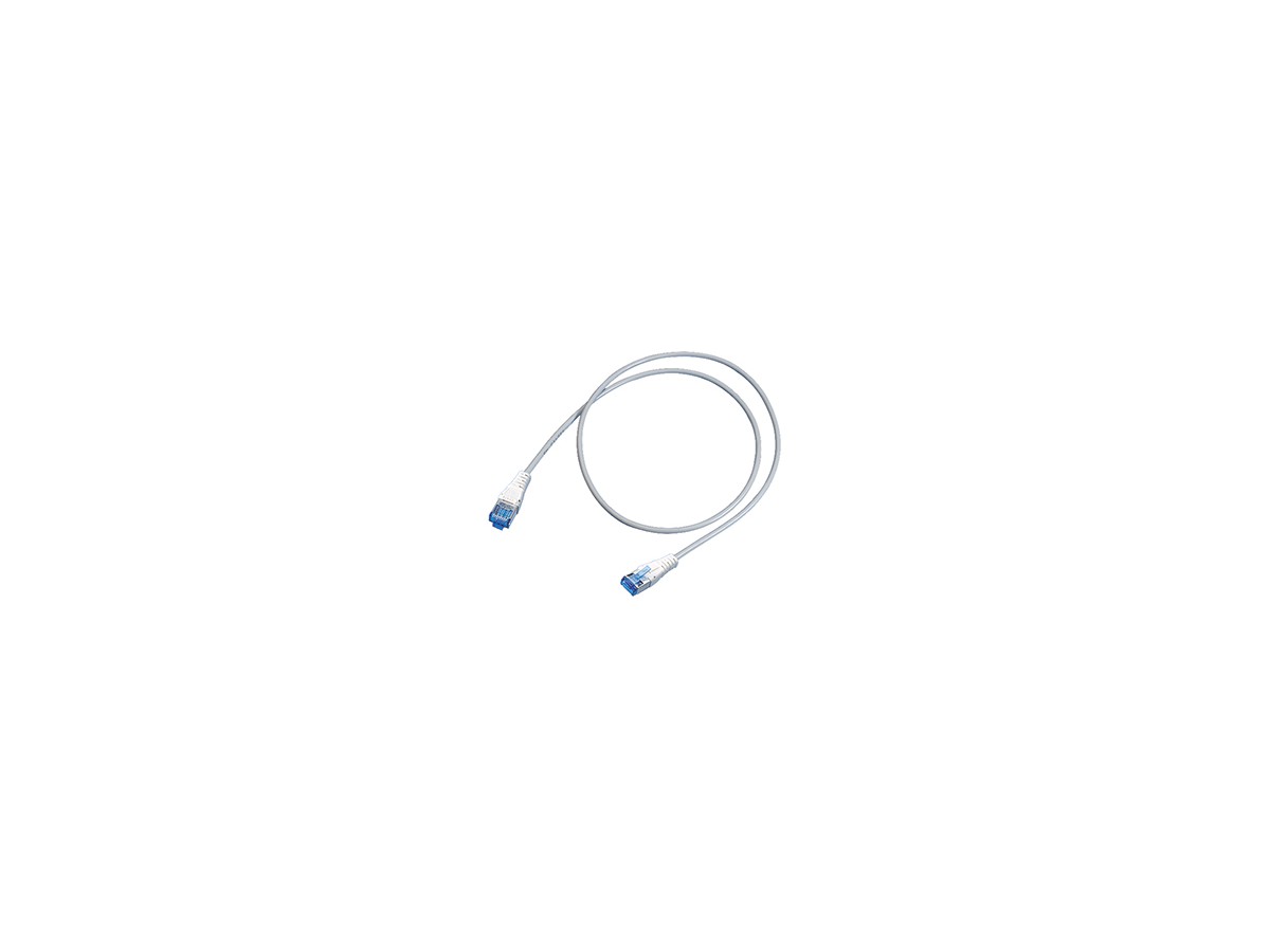 R&M Cordon 4P S/FTP 1:1 RJ45 2.0m - Cat.6 câble gris/capot blanc sans-hal