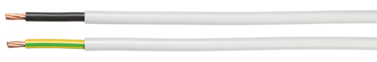 FE0D Kabel Dca hal-frei 1x10 PE=ge-gn - flammwidrig hgr 0.6/1kV