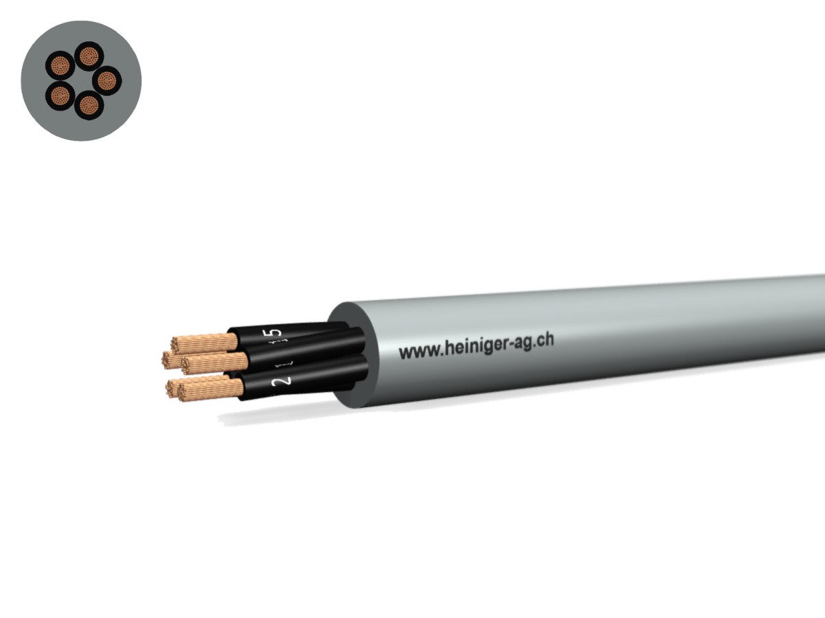 TT-flex Eca PVC 5x1.00 OZ num 1-5 gr - 300/500V