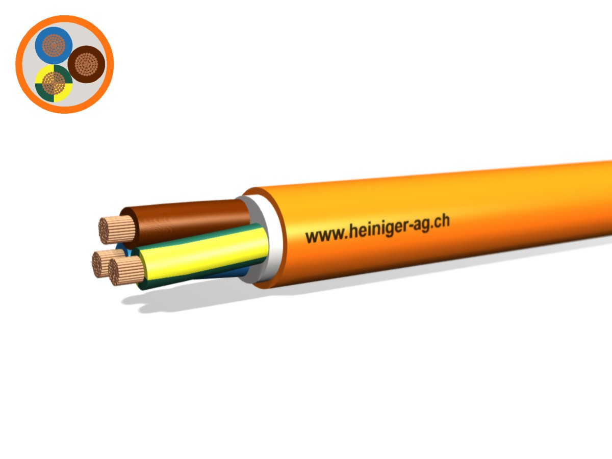 Sicherheitsk. FE180 E90 B2ca 3x35 LNPE - hal-frei flammwidrig or/s1a,d1,a1