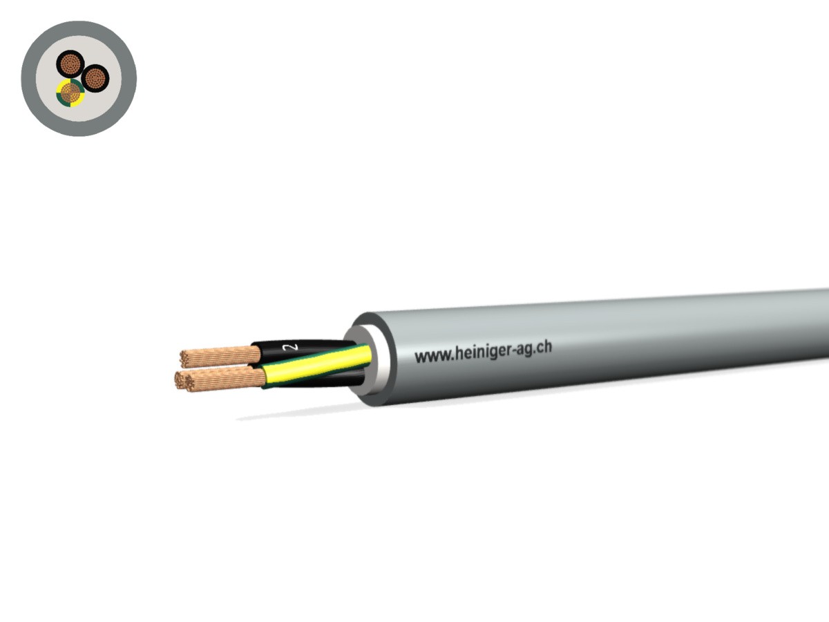 Câble PVC-PUR 3x0.50 JZ num gr - 300/500V