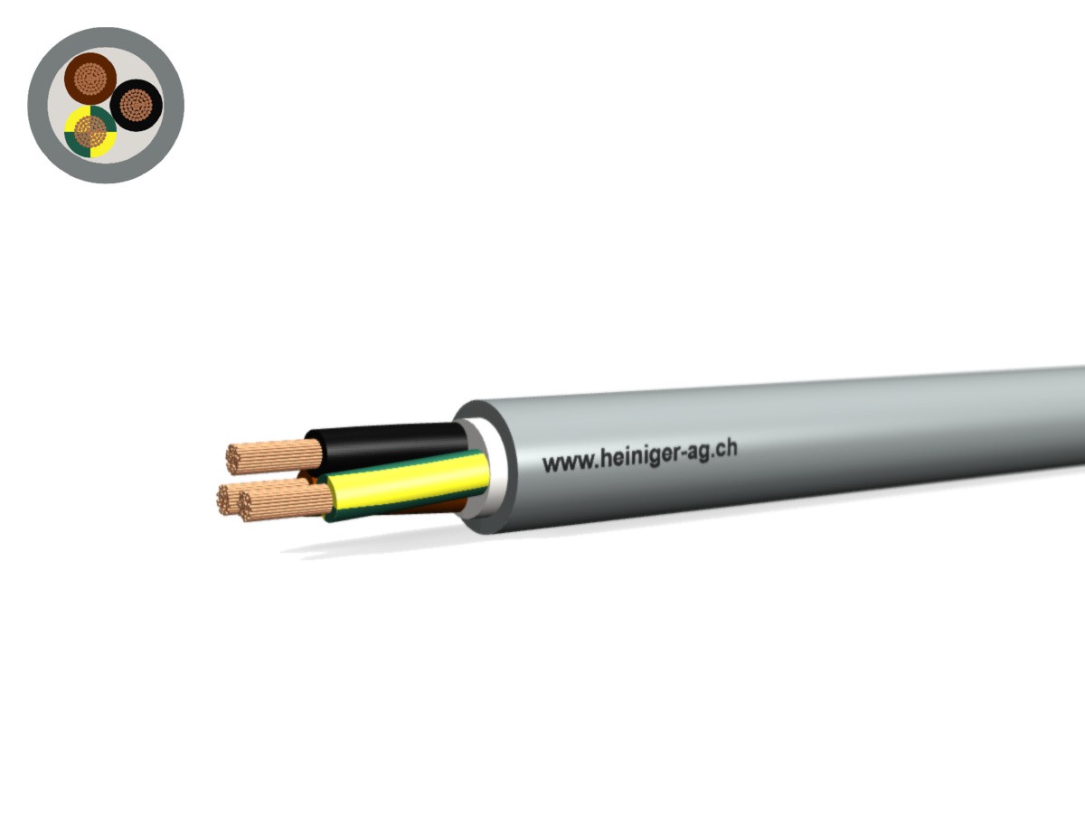 Steuerkabel Cca-flex 3x1.50 JB gr - LiHH hal-frei 0.6/1kV EN 50399