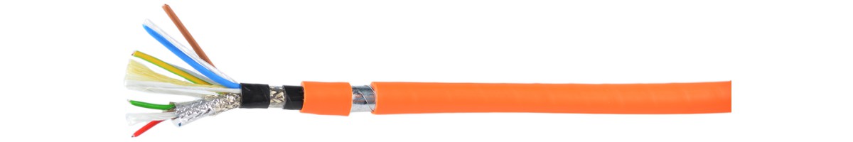 Profibus FE180 hal-frei C CL Hybridkabel - [(St)C 1x2x0.65 + 3x2.50] orange