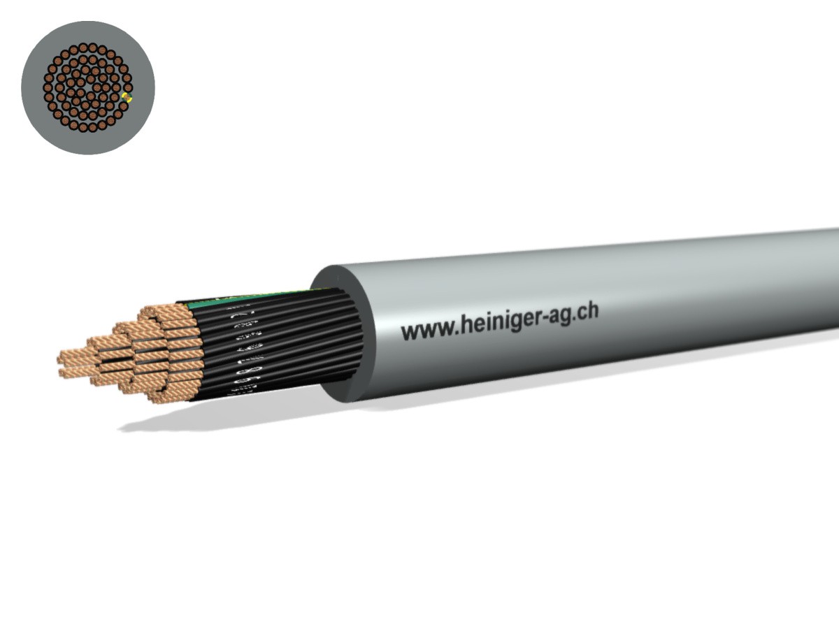 TT-flex Eca PVC 61x1.00 JZ num gr - 300/500V