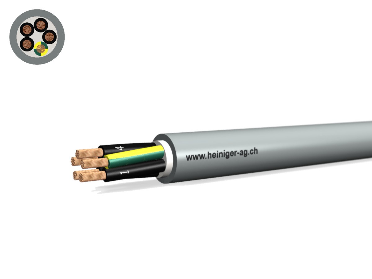 Steuerkabel Cca-flex 5x1.50 JZ gr - LiHH hal-frei 0.6/1kV EN 50399