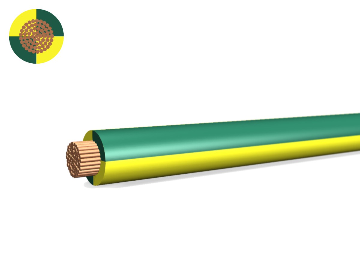 T-Seil Eca 35 PVC gelb-grün - 450/750V H07V-R