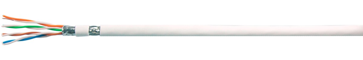 UC Home Câble data S/FTP 4x2x0.40 blanc - 4P LSOH 600MHz cat.7 jusqu'a 60m, Dca