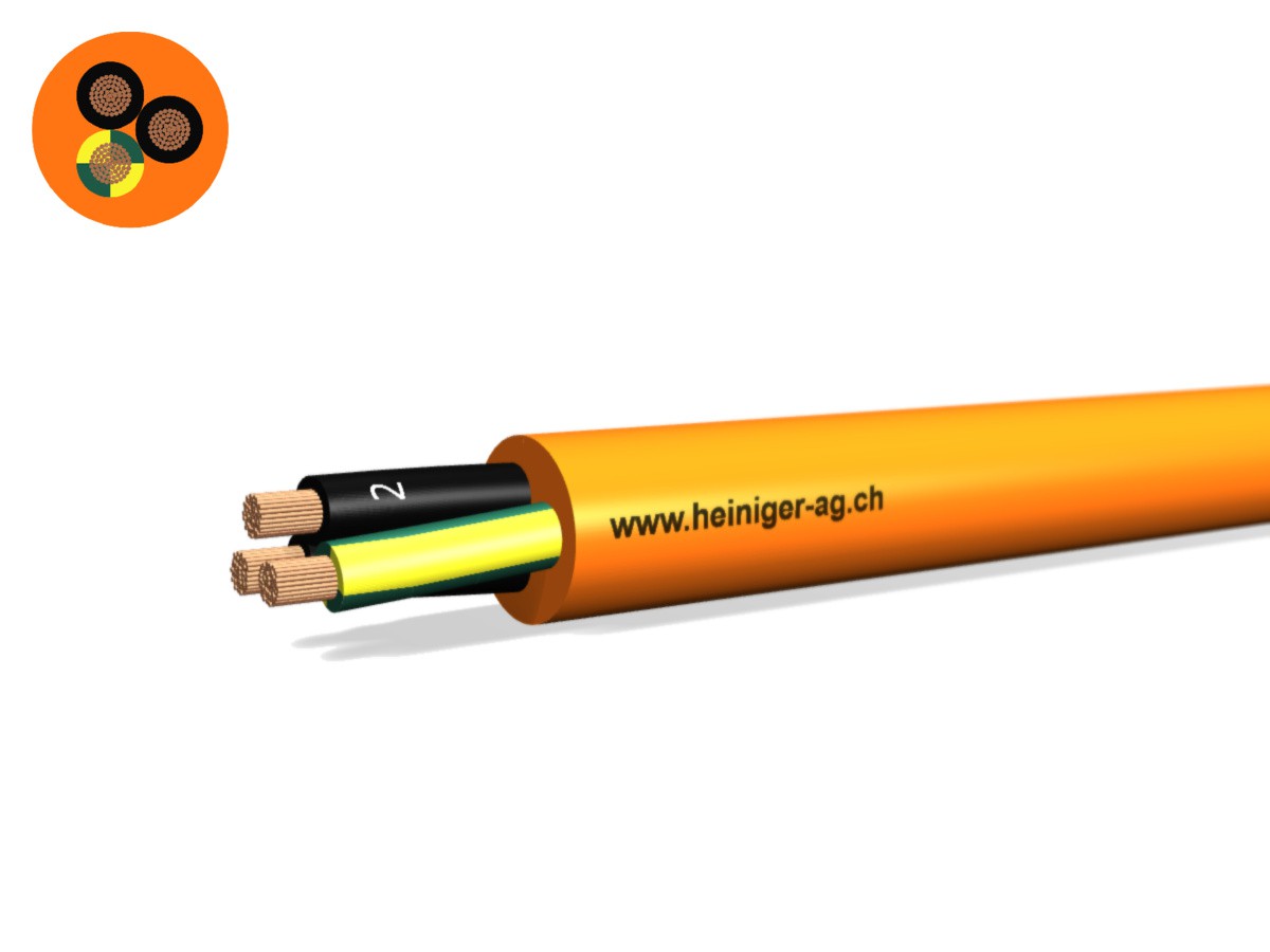 PUR-PUR Kabel Fca 3x6 JZ or N1QQ-F - 0.6/1kV