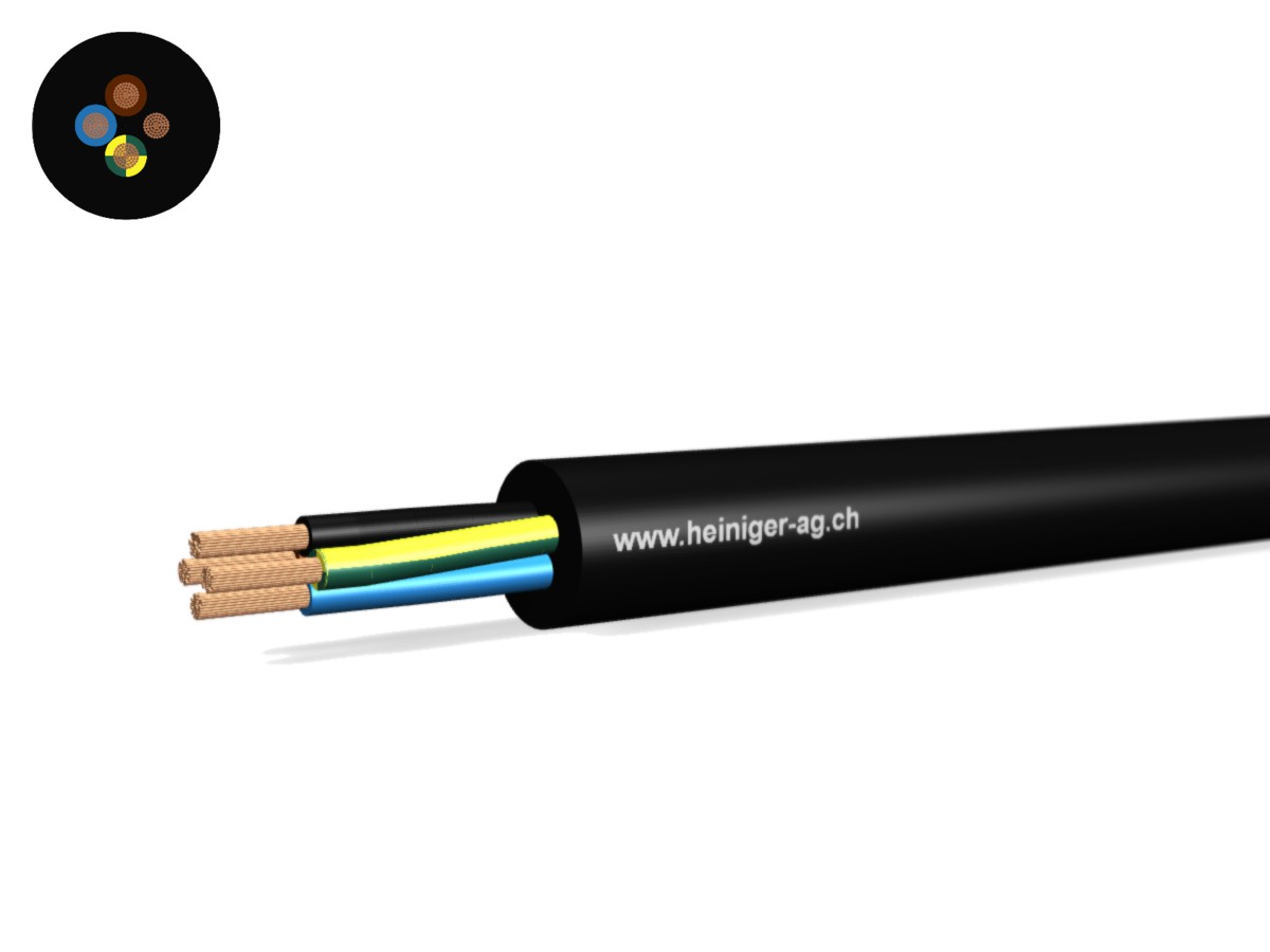 Td Apparate-Kabel Eca 4G1.00 LNPE ws - RAL9010 H05VV-F 300/500V HD 308 S2