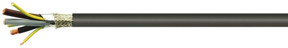 Motorenkabel Dca-flex 3x1.50+3x0.25 - LPE hal-frei 2XSLCHK-J sw 90°C 0.6/1kV