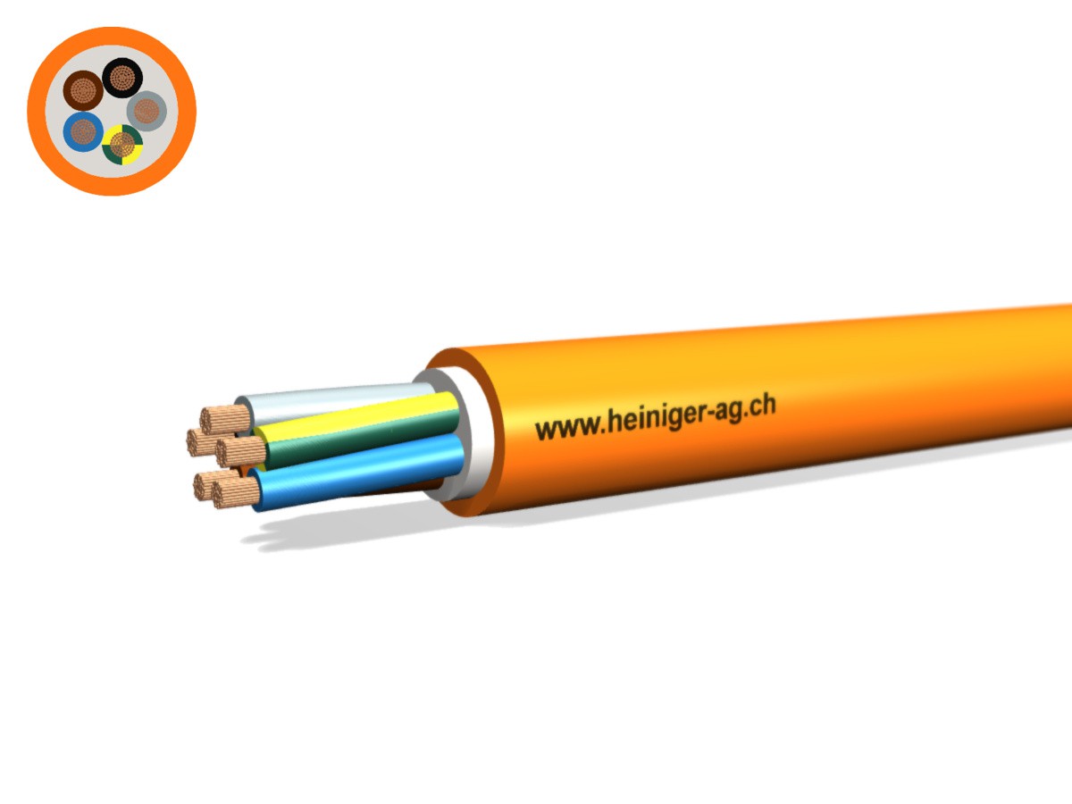 EPR-PUR Kabel 5G6 LNPE or H07BQ-F - 450/750V HD 308 S2