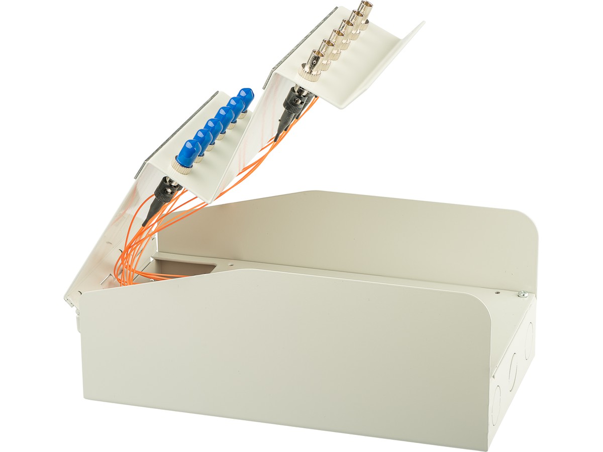 Tête de câble AP mini H-Line 8xST - 50/125 prêt à jonctionner, 221x120x87mm