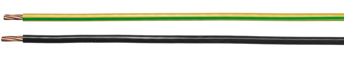 Corde T Eca 25 PVC jaune-vert - 450/750V H07V-R