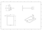 Etrier de rangement pour fixation - au profil 19", RB60x80