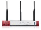 Zyxel USG FLEX 100W, WiFi UTM-FW mit VPN - bis 15 User, 1xWAN, 4xLAN,1xSFP